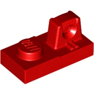 Lego Parçaları - Kırmızı - 1x2 Üst Parça - Hinge Plakalı