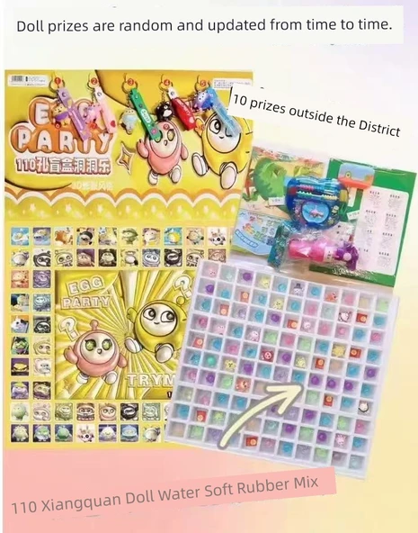 Nezha Müzik Bebek Kutu Oyuncak - Deluxe Sürüm 110 Pompalı Bebek +5 Kolye + Mağara Dışı