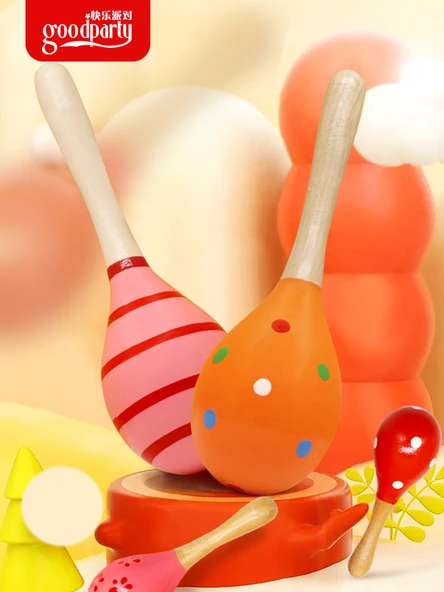 Bebek Kum Tokmağı - Küçük Kırmızı 11.5cm Çift - 2