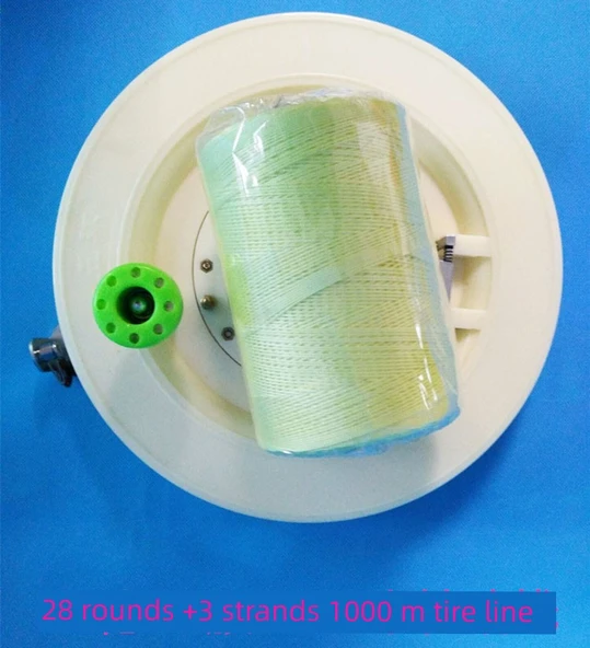 Kite İp Sarıcı 28cm Çift Beyaz Tekerlek + 1000 Metre İp