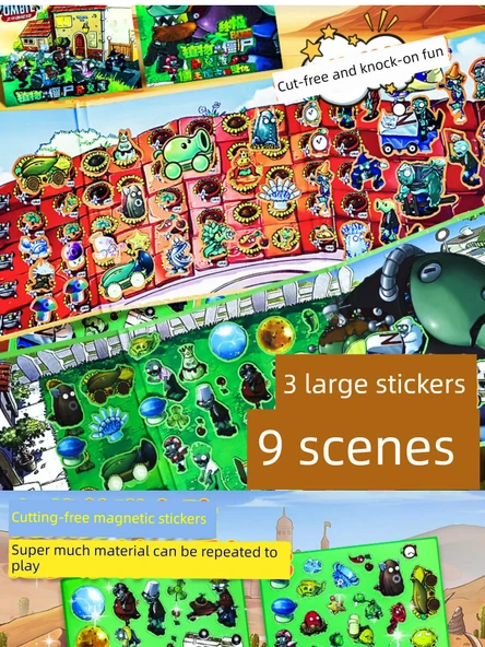 Bitkiler ve Zombiler Magnetik Bulmaca Sessiz Kitap - Dr. Kralın İntikamı - 7