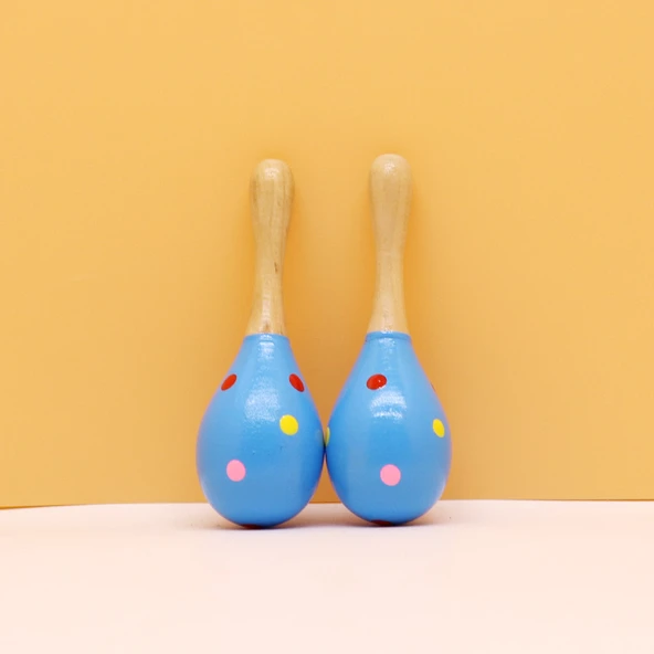 Bebek Kum Tokmağı - Küçük Mavi 11.5cm Çift