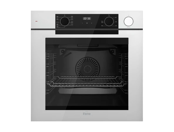 FERRE QEP64CB STEAMART - FRYART SERİSİ BEYAZ ANKASTRE FIRIN (0+9 KONUM)
