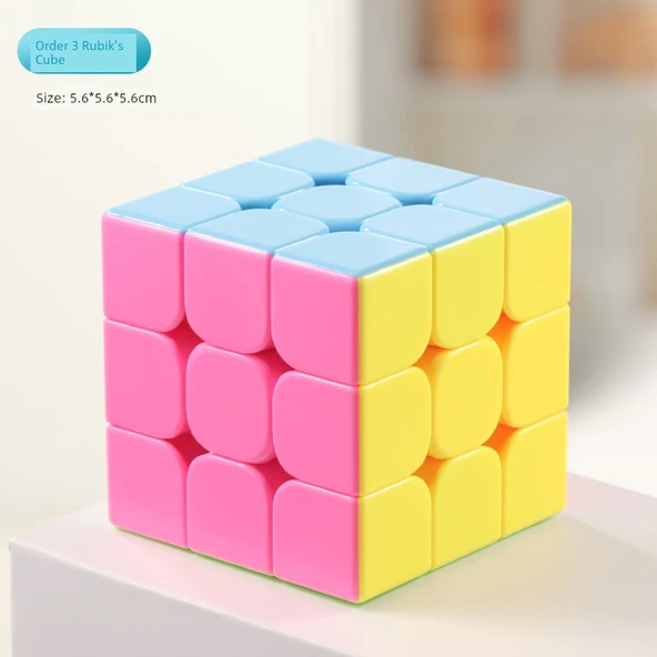 Rubik Küpü - Şeker Renkli (Seviye 3)