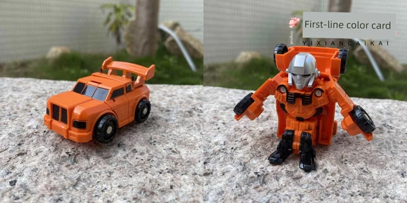 Mini Deformasyon Robot Araba - Siyah Araç - 7