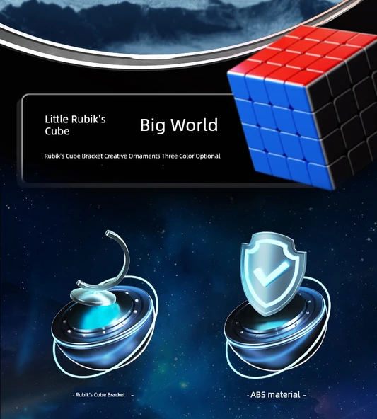 Globe Rubik's Küp Standı - 6.0cm - Azure Mavi - Beşinci Sıra - 9