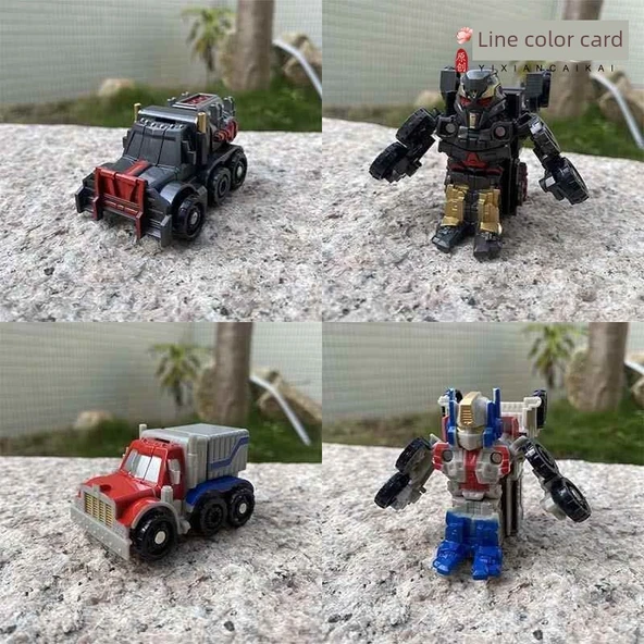 Mini Deformasyon Robot Araba - Sarı Spor Araba - 3