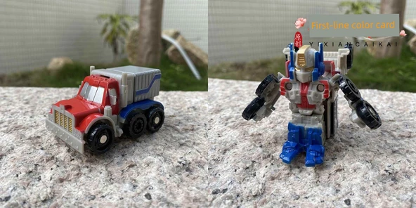 Mini Deformasyon Robot Araba - Yeşil Araç Adam - 10