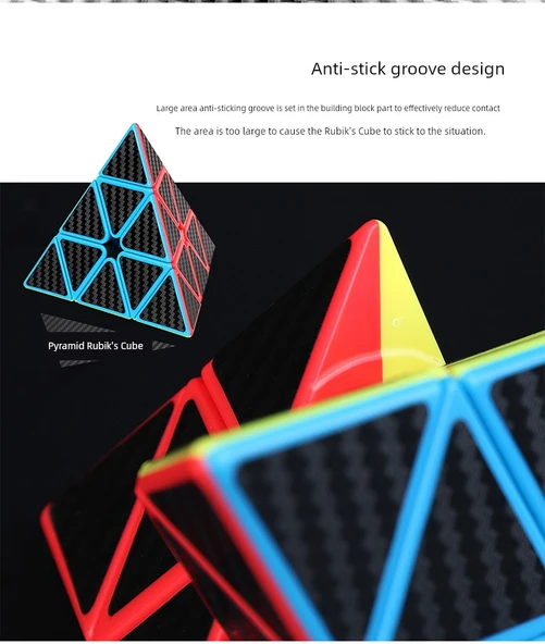 Karbon Fiber Üçüncü ve Beşinci Sıra Rubik Küpü - Kitap ve Stand ile - 11