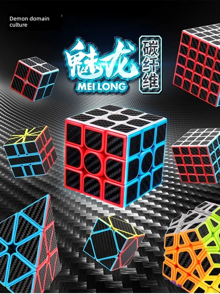 Karbon Fiber Piramit ve Üçüncü Sıra Rubik Küpü - 2