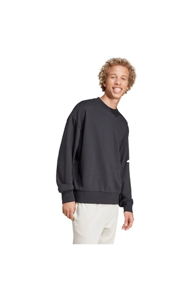 adidas Erkek  Siyah  Sweatshirt M SWT FT JF3576 - 3