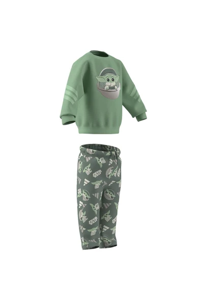 adidas Bebek  Yeşil  Eşofman I SW MNDO JOG JF3631 - 11