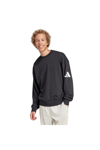 adidas Erkek  Siyah  Sweatshirt M SWT FT JF3576