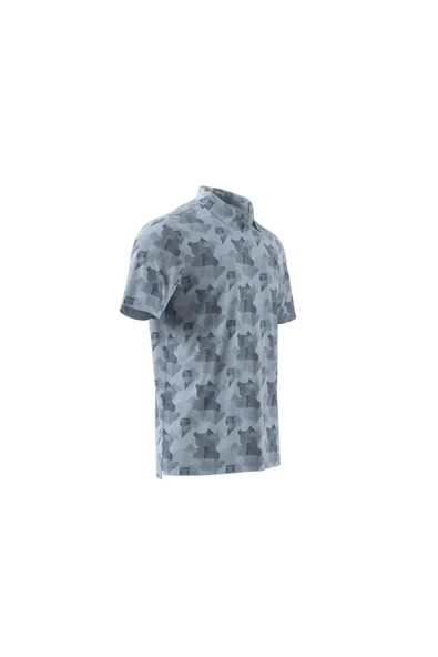 adidas Erkek  Mavi  Polo T-shirt GO-TO PRT POLO JP0471 - Resim 10