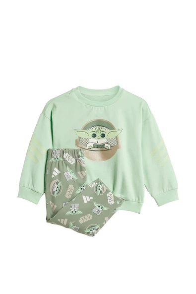 adidas Bebek  Yeşil  Eşofman I SW MNDO JOG JF3631 - 2
