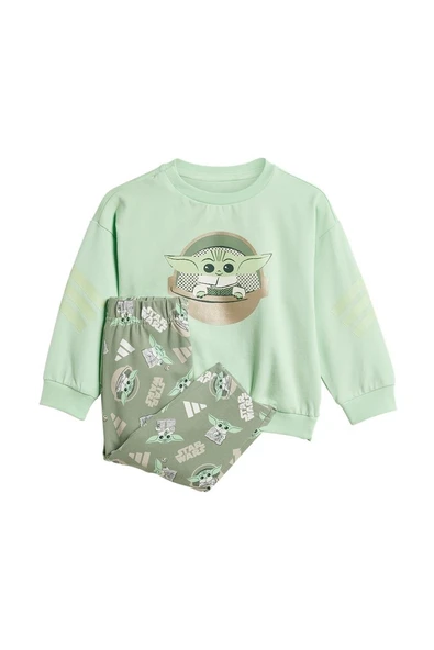 adidas Bebek  Yeşil  Eşofman I SW MNDO JOG JF3631