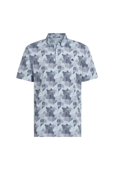 adidas Erkek  Mavi  Polo T-shirt GO-TO PRT POLO JP0471 - Resim 7