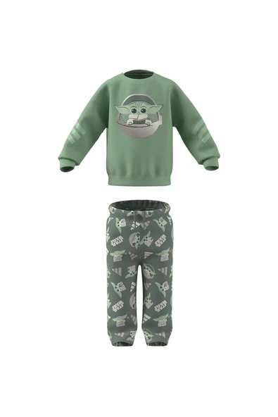 adidas Bebek  Yeşil  Eşofman I SW MNDO JOG JF3631 - 9