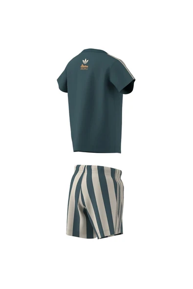 adidas Bebek  Yeşil  Eşofman TEE SHORT SET KC0772 - 12
