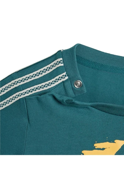 adidas Bebek  Yeşil  Eşofman TEE SHORT SET KC0772 - 5