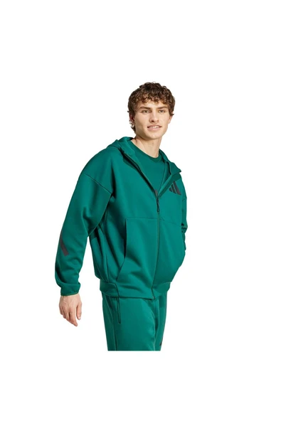 adidas Erkek  Yeşil  Ceket M Z.N.E. FZ JF6539 - 4