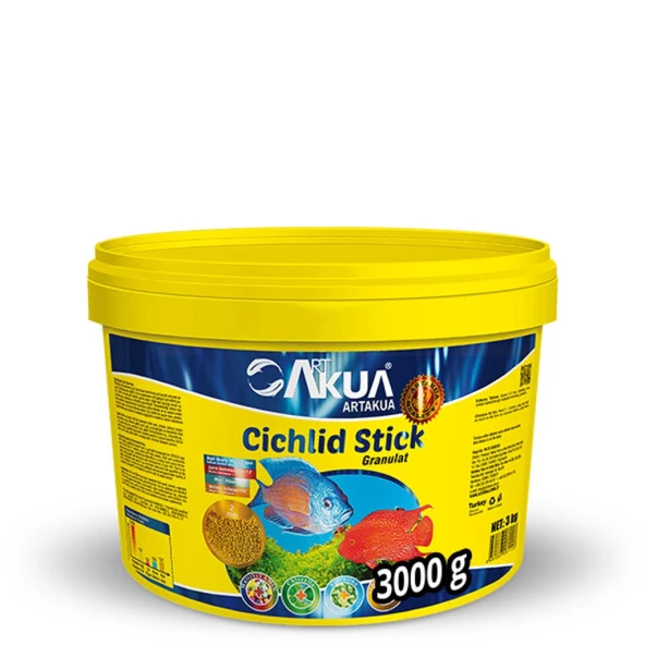 Artakua Cichlid Sticks Ciklet Balık Yemi 250 gr (Açık)