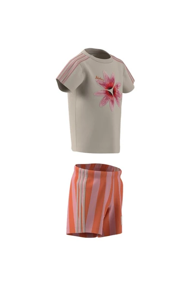 adidas Bebek  Beyaz  Eşofman TEE SHORT SET KC0771 - 11