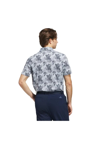 adidas Erkek  Mavi  Polo T-shirt GO-TO PRT POLO JP0471 - Resim 2