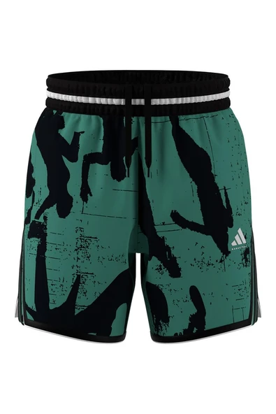adidas Erkek  Yeşil  Şort CRAZYLITE AOP 3 JI7565 - 8