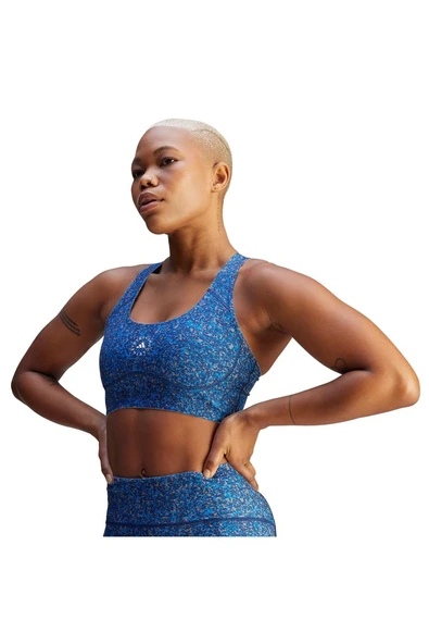 adidas Kadın  Mavi  Sporcu Sütyeni aSMC TPR PI P B JF8482 - 4