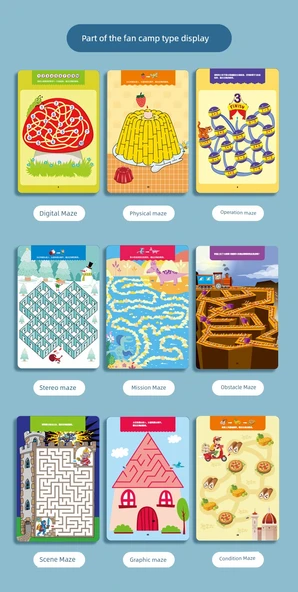 Çocuk Labirent Oyuncakları - 5-8 Yaş için 128 Sahne Labirenti (2 Kutulu: Ustalık + Zorluk) - Resim 10