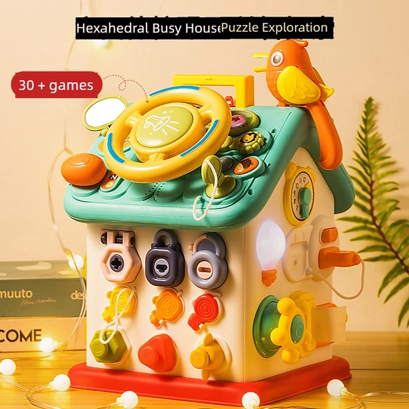 Montessori Altıgen Meşgul Ev Pil Versiyonu - Resim 2