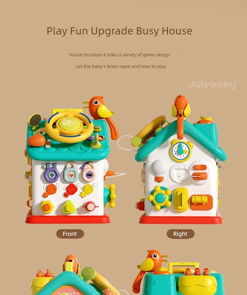 Montessori Altıgen Meşgul Ev Pil Versiyonu - Resim 11