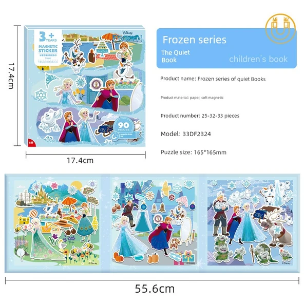 Manyetik Yapıştırıcı Sessiz Kitap - Frozen