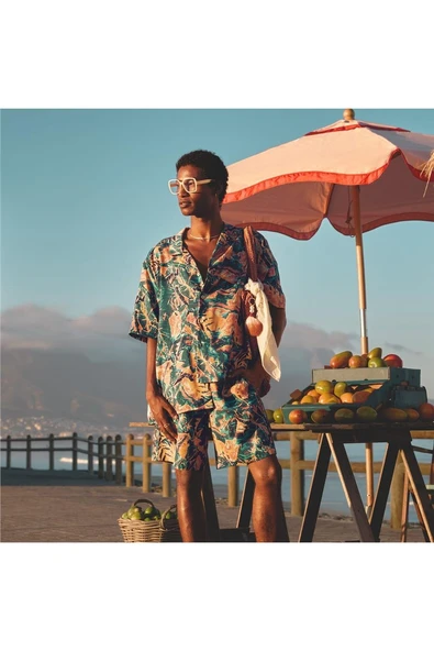 adidas Erkek  Çok renkli  Şort FLORAL SHORT KB8370 - 6