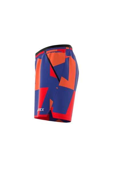 adidas Erkek  Mavi  Şort MT LIGHT SH AOP JF1252 - Resim 8