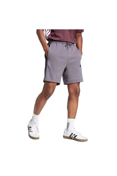 adidas Erkek  Gri  Şort M 3S FT SHO JE6422 - 3
