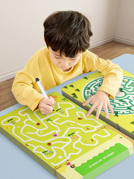 Çocuk Labirent Oyuncakları - 5-8 Yaş için 128 Sahne Labirenti (2 Kutulu: Ustalık + Zorluk) - Resim 2