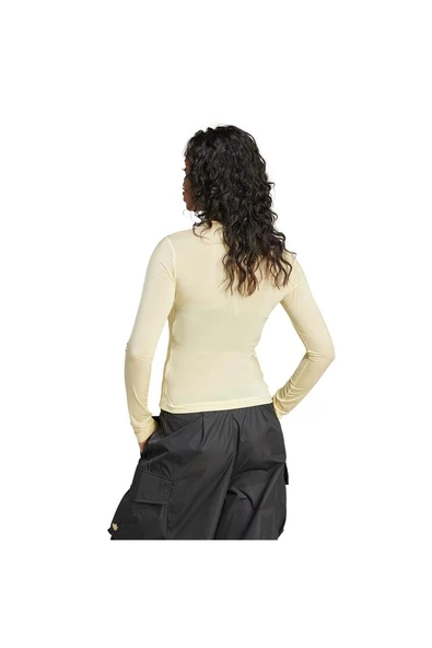 adidas Kadın  Sarı  Sweatshirt SHEER 3S LS JD3599 - 2