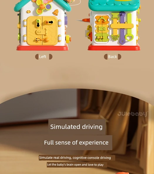 Montessori Altıgen Meşgul Ev Pil Versiyonu - Resim 12