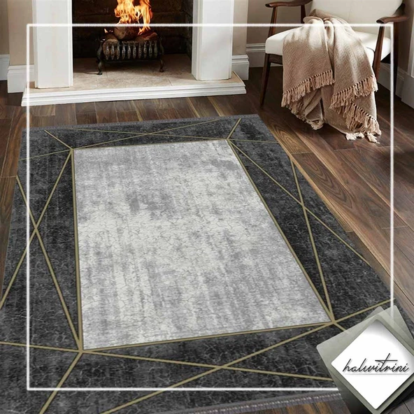 Merinos Halı Salon Halısı 200x290 Rodin 34712 090 Gri - 4