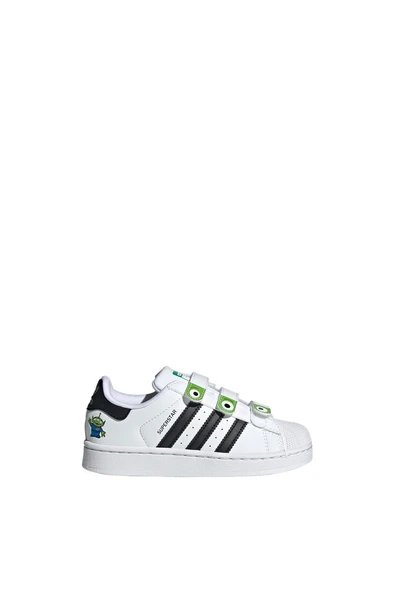 adidas Unisex Çocuk Beyaz Sneaker SUPERSTAR II CF C JI0091 - 2