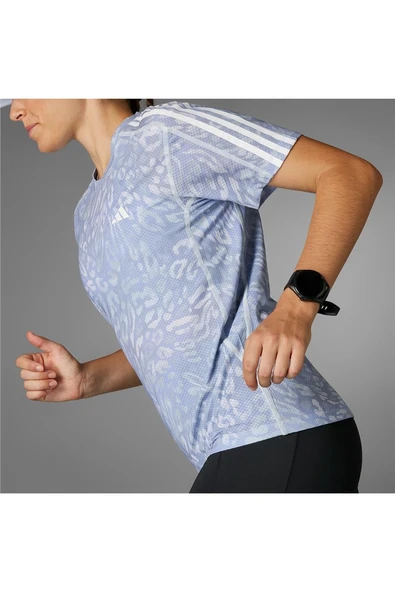 adidas Kadın  Gri  T-shirt OTR E AOP TEE W JD7758 - 5