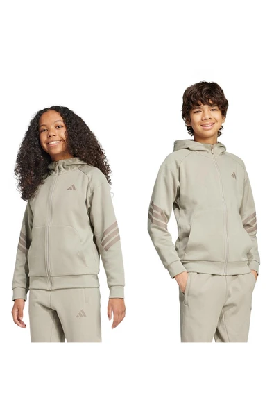 adidas Çocuk  Bej  Sweatshirt J FI 3S FZ HD JJ4807 - 7