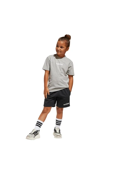 adidas Çocuk  Gri  Eşofman LK LIN T-SET JC9752