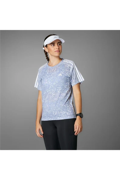 adidas Kadın  Gri  T-shirt OTR E AOP TEE W JD7758