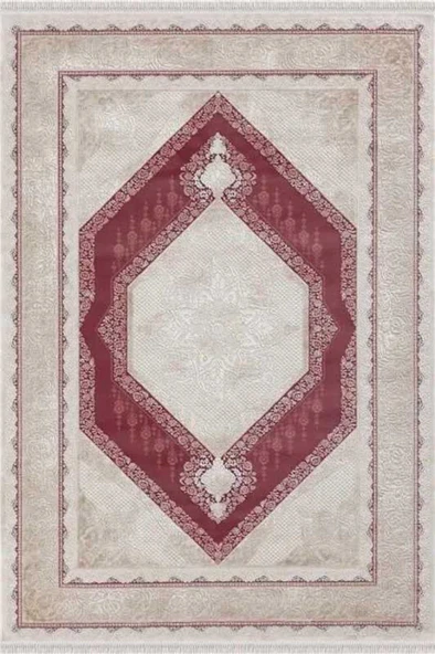 Merinos Halı Salon Halısı 195x290 Rodin 19769 010 Bordo 195 x 290 cm