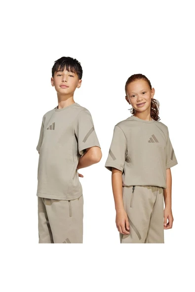 adidas Çocuk  Bej  T-shirt J ZNE TEE JD0016 - 7