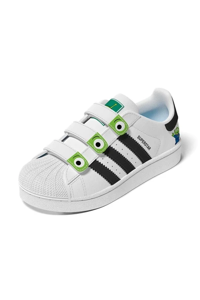 adidas Unisex Çocuk Beyaz Sneaker SUPERSTAR II CF C JI0091 - 10