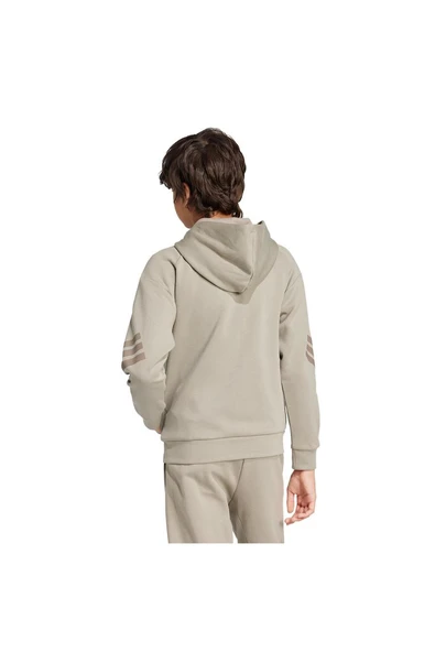adidas Çocuk  Bej  Sweatshirt J FI 3S FZ HD JJ4807 - 2